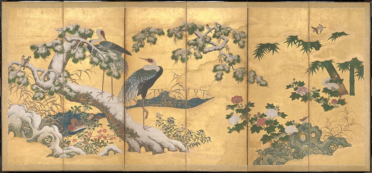 Birds and Flowers of the Four Seasons, Japan, Momoyama period